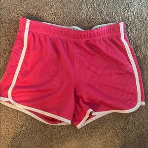 Girls Pink Athletic Shorts